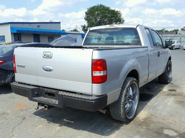 1FTPX12V36KC87999 - 2006 FORD F150 SILVER photo 4