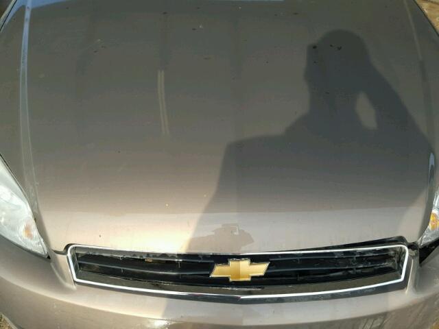 2G1WT58K279386546 - 2007 CHEVROLET IMPALA LT TAN photo 7