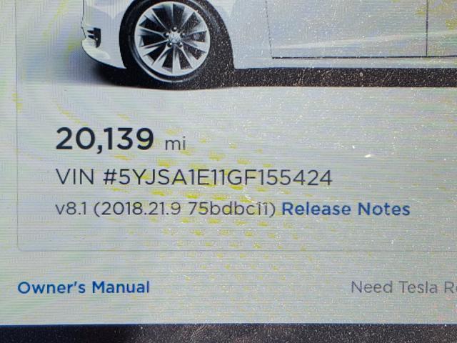 5YJSA1E11GF155424 - 2016 TESLA MODEL S Ağ foto 8