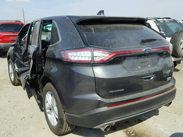 2FMPK4J91JBB67380 - 2018 FORD EDGE SEL GRAY photo 3