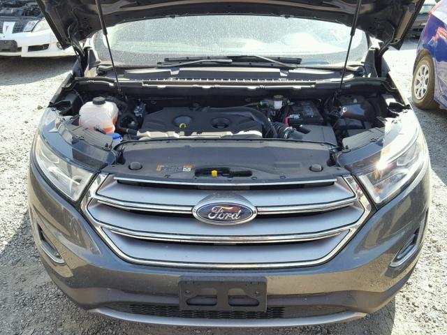 2FMPK4J91JBB67380 - 2018 FORD EDGE SEL GRAY photo 7