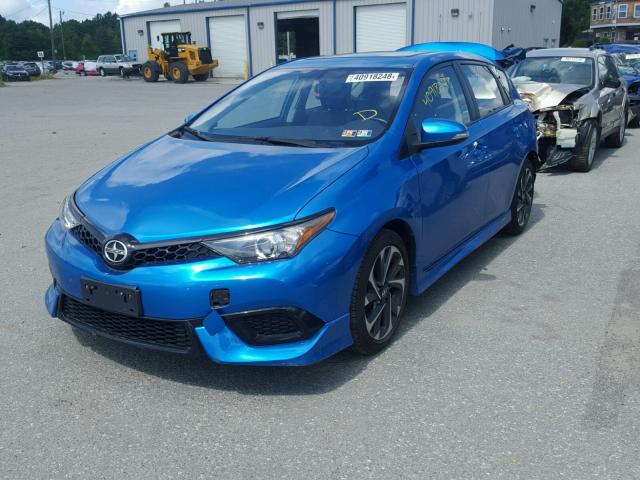 JTNKARJE9GJ504731 - 2016 TOYOTA SCION IM BLUE photo 2