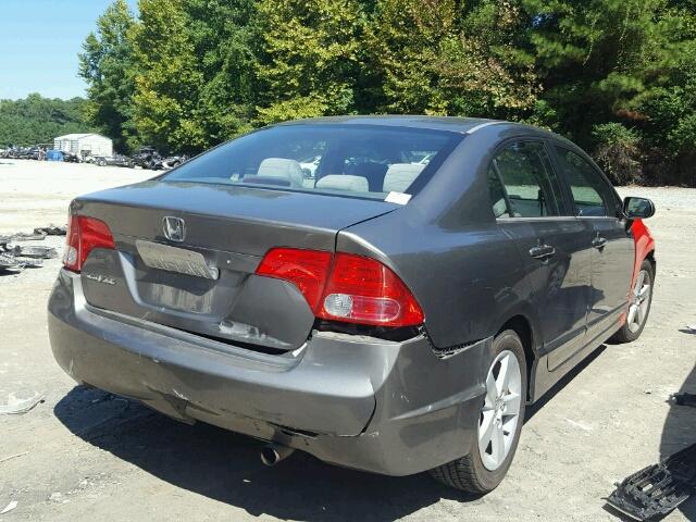 1HGFA16826L078914 - 2006 HONDA CIVIC EX GRAY photo 4