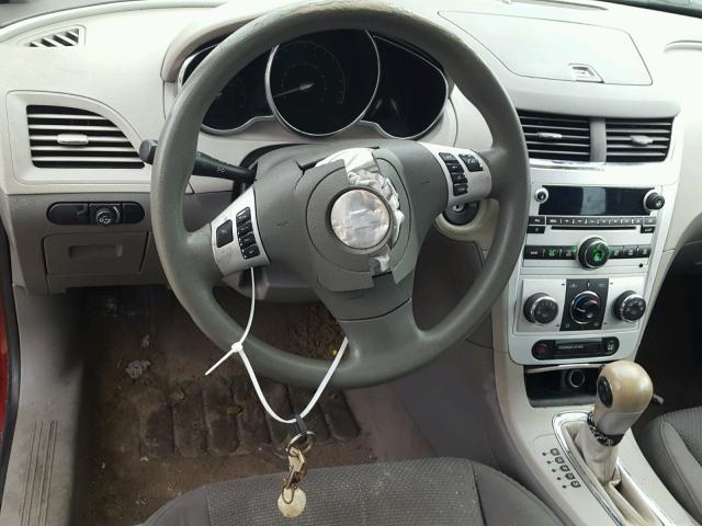 1G1ZC5E19BF232361 - 2011 CHEVROLET MALIBU 1LT მუქწითელი ფოტო 9