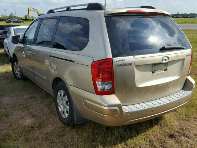 KNDMC233286052510 - 2008 HYUNDAI ENTOURAGE GOLD photo 3