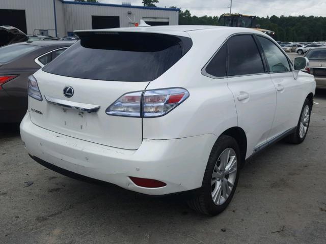 JTJZB1BA6B2404938 - 2011 LEXUS RX 450 WHITE photo 4