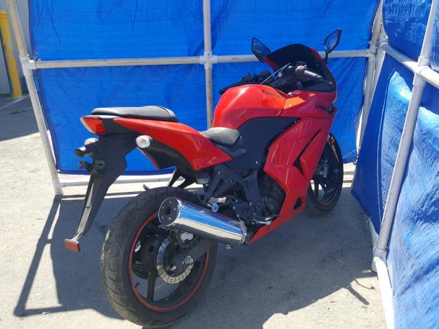 JKAEXMJ199DA42914 - 2009 KAWASAKI EX250 J RED photo 4