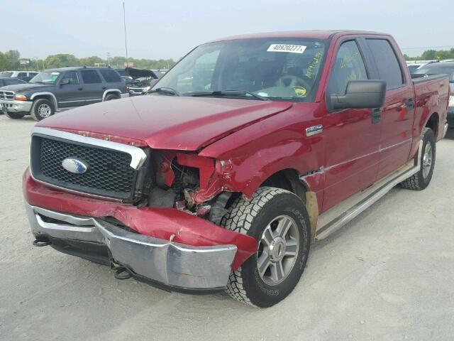 1FTRW14W98FB59294 - 2008 FORD F150 SUPER MAROON photo 2