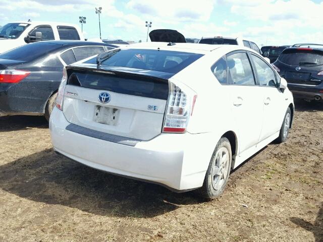 JTDKN3DU4A1002547 - 2010 TOYOTA PRIUS WHITE photo 4