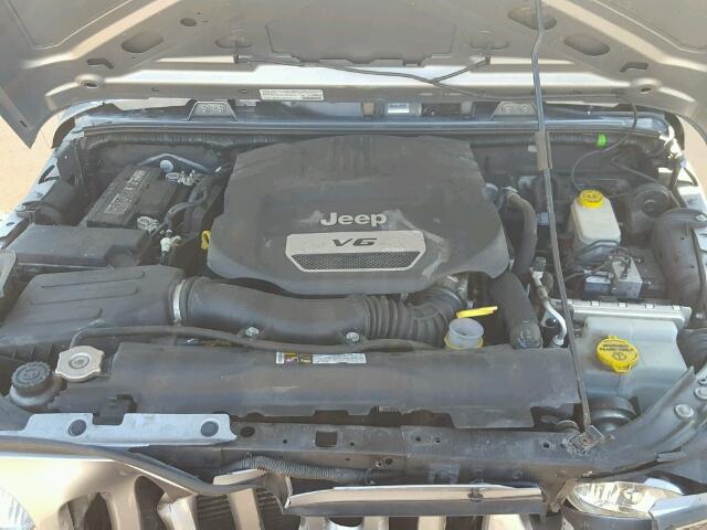 1C4AJWAG1EL143478 - 2014 JEEP WRANGLER S SILVER photo 7