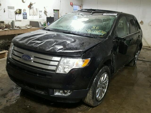 2FMDK49C38BB34992 - 2008 FORD EDGE BLACK photo 2