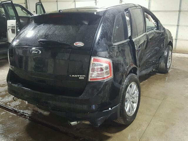 2FMDK49C38BB34992 - 2008 FORD EDGE BLACK photo 4