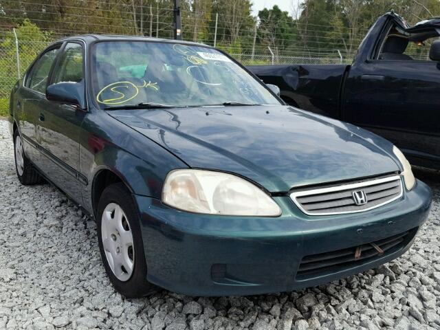 1HGEJ8647YL064656 - 2000 HONDA CIVIC EX GREEN photo 1