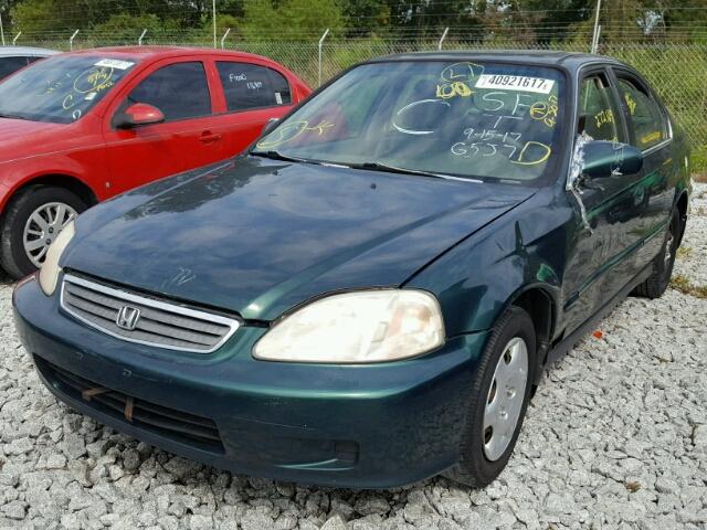 1HGEJ8647YL064656 - 2000 HONDA CIVIC EX GREEN photo 2