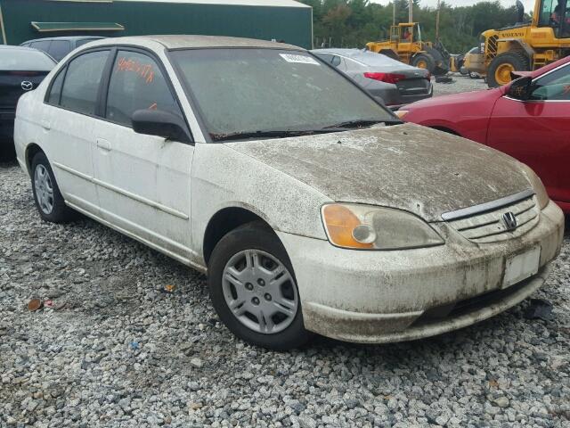 2HGES16552H524656 - 2002 HONDA CIVIC LX WHITE photo 1