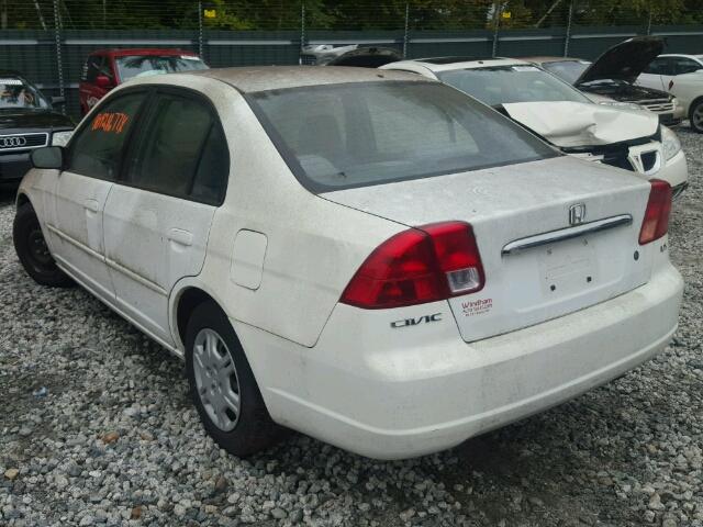 2HGES16552H524656 - 2002 HONDA CIVIC LX WHITE photo 3