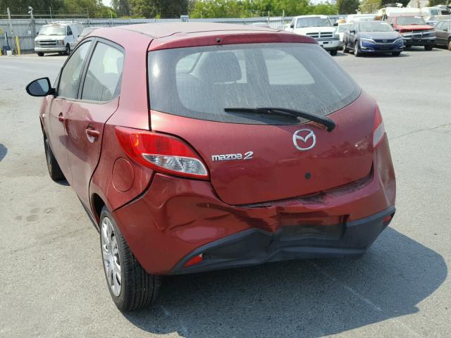 JM1DE1KZ1E0182559 - 2014 MAZDA MAZDA2 SPO 红色 照片 3