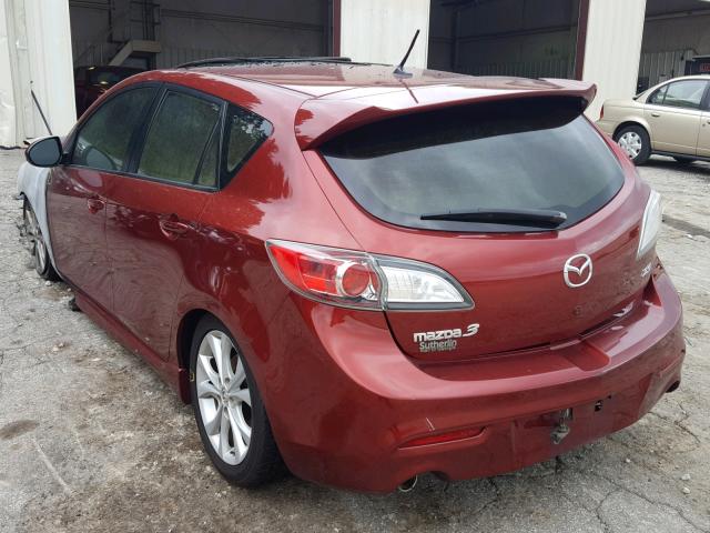 JM1BL1M53B1459032 - 2011 MAZDA 3 S MAROON photo 3