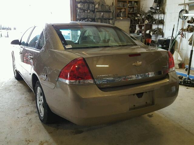 2G1WB55K679232557 - 2007 CHEVROLET IMPALA TAN photo 3