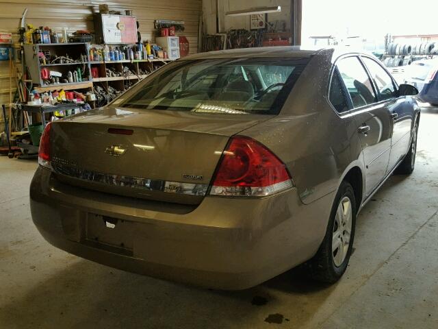 2G1WB55K679232557 - 2007 CHEVROLET IMPALA TAN photo 4