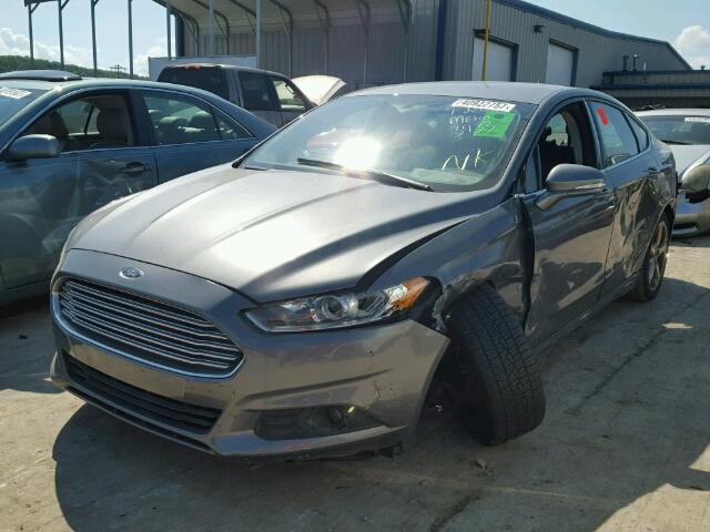 3FA6P0H77ER363433 - 2014 FORD FUSION SE GRAY photo 2