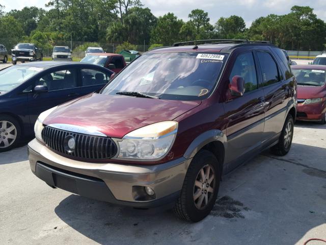 3G5DA03E34S502545 - 2004 BUICK RENDEZVOUS BURGUNDY photo 2