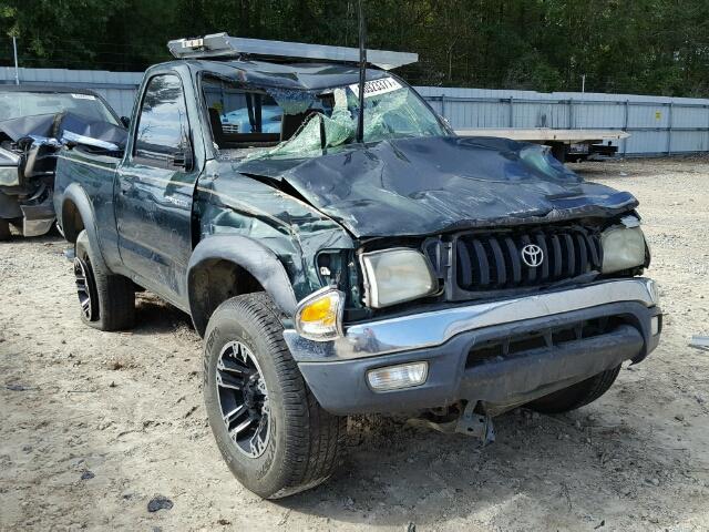 5TENM92N62Z028881 - 2002 TOYOTA TACOMA GREEN photo 1