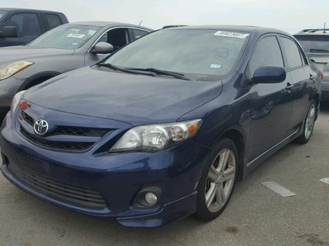 5YFBU4EE4DP129461 - 2013 TOYOTA COROLLA BA BLUE photo 2