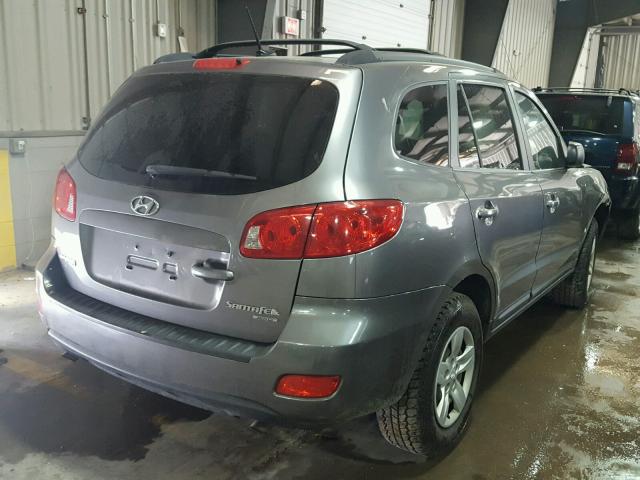 5NMSG73D99H326811 - 2009 HYUNDAI SANTA FE GRAY photo 4