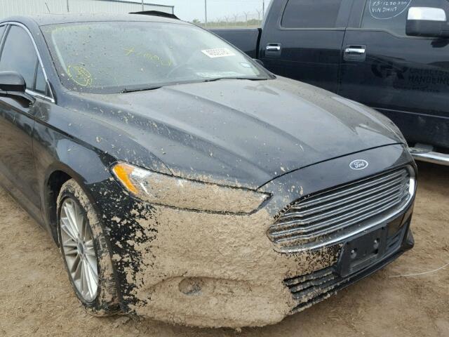 3FA6P0H96DR323182 - 2013 FORD FUSION BLACK photo 10