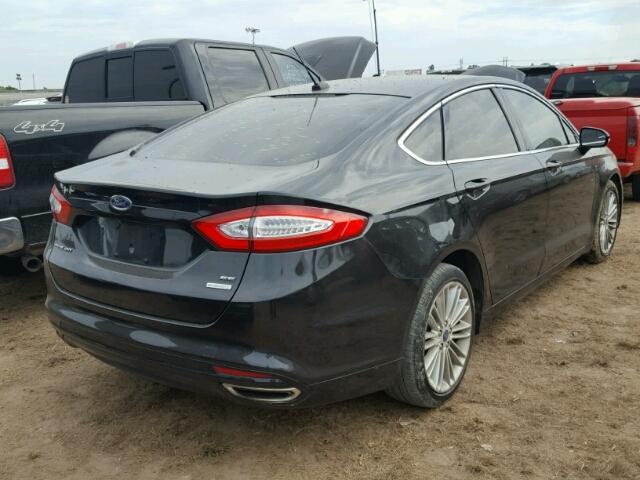 3FA6P0H96DR323182 - 2013 FORD FUSION BLACK photo 4