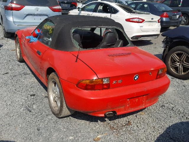 4USCH7326TLB71475 - 1996 BMW Z3 1.9 RED photo 3