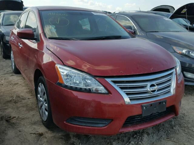 3N1AB7AP3DL720374 - 2013 NISSAN SENTRA BURGUNDY photo 1