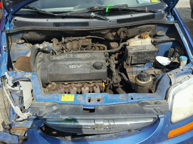 KL1TD62614B188664 - 2004 CHEVROLET AVEO TWO TONE photo 7