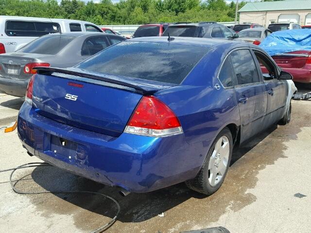 2G1WD58C069247682 - 2006 CHEVROLET IMPALA SUP 蓝色 照片 4