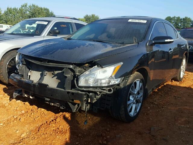 1N4AA5AP4CC837496 - 2012 NISSAN MAXIMA S BLACK photo 2