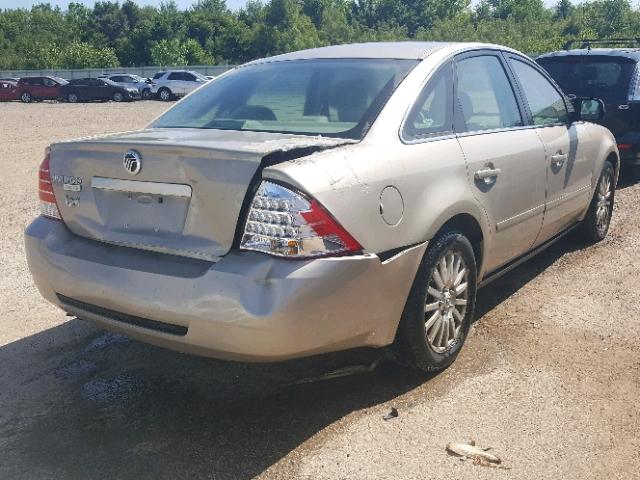 1MEFM421X5G621948 - 2005 MERCURY MONTEGO PR 金色 照片 4