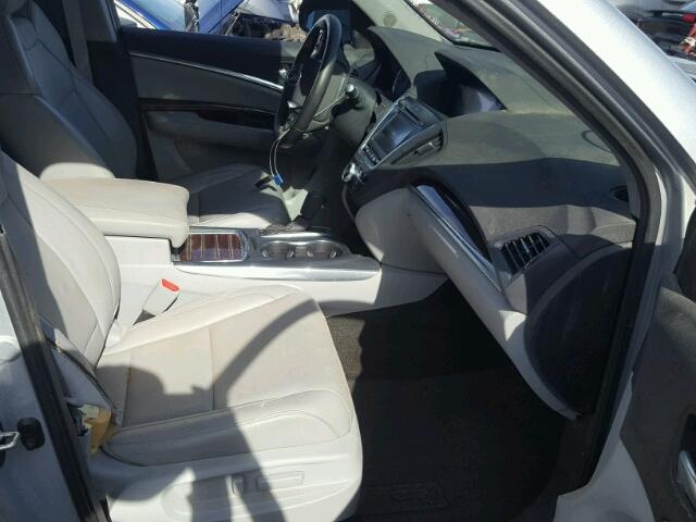 5FRYD4H46FB013379 - 2015 ACURA MDX TECHNO SILVER photo 5