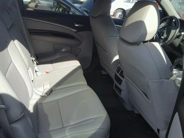 5FRYD4H46FB013379 - 2015 ACURA MDX TECHNO SILVER photo 6