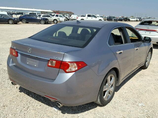 JH4CU2F62BC009579 - 2011 ACURA TSX GRAY photo 4