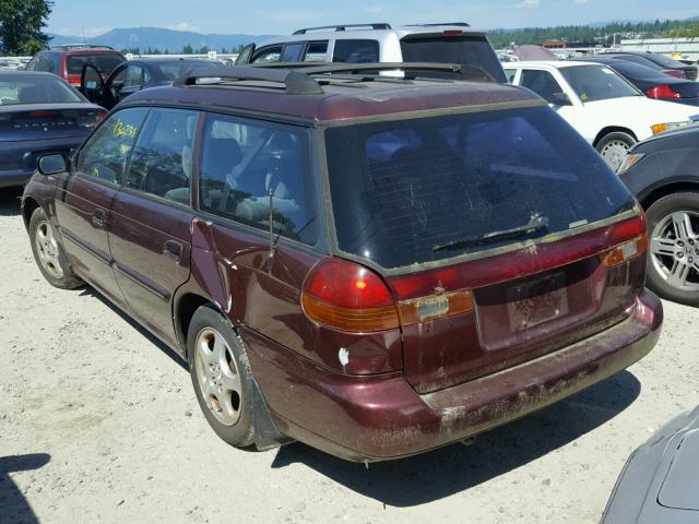 4S3BK4350X7307171 - 1999 SUBARU LEGACY L MAROON photo 3