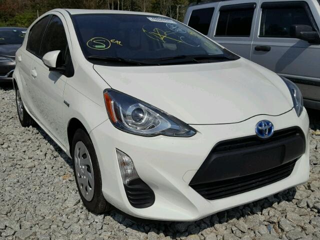 JTDKDTB34G1115548 - 2016 TOYOTA PRIUS C WHITE photo 1