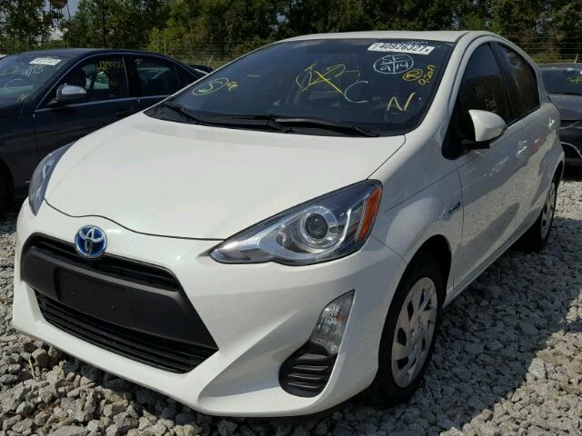 JTDKDTB34G1115548 - 2016 TOYOTA PRIUS C WHITE photo 2