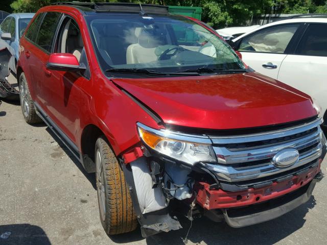 2FMDK3K92CBA88363 - 2012 FORD EDGE LIMIT RED photo 1