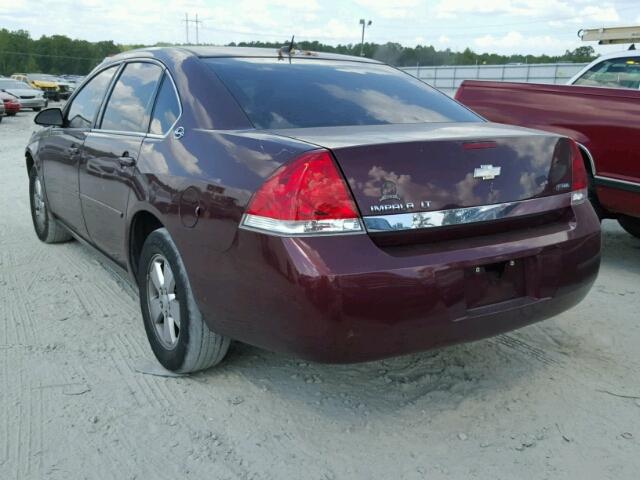 2G1WT58K479404755 - 2007 CHEVROLET IMPALA LT BURGUNDY photo 3