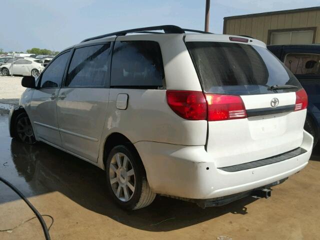 5TDZA23C45S280645 - 2005 TOYOTA SIENNA CE WHITE photo 3