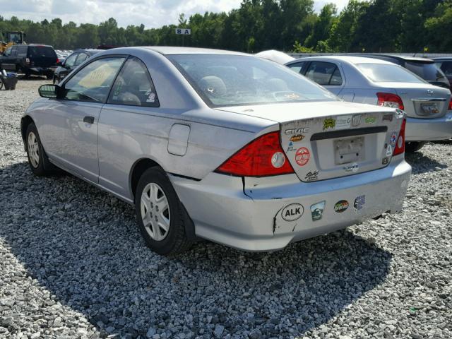 1HGEM22105L028304 - 2005 HONDA CIVIC DX V SILVER photo 3