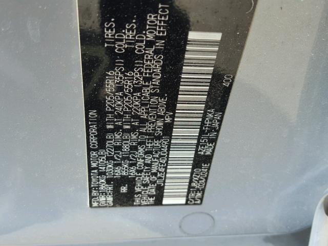 JTLZE4FE4DJ044901 - 2013 TOYOTA SCION XB Күміс фото 10