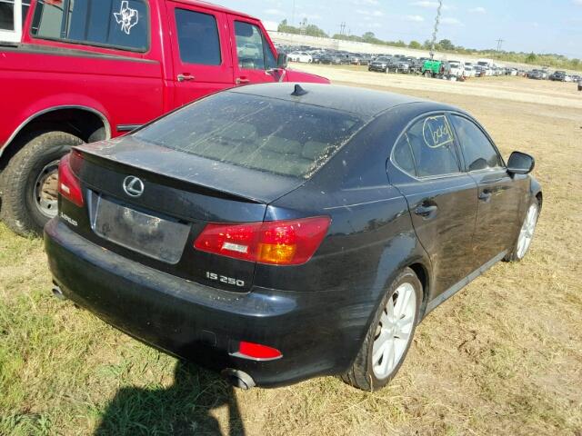 JTHBK262175038470 - 2007 LEXUS IS 250 BLACK photo 4