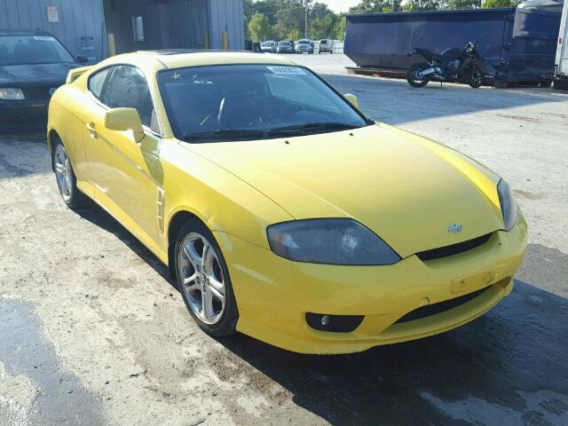 KMHHN65FX5U167112 - 2005 HYUNDAI TIBURON GT YELLOW photo 1